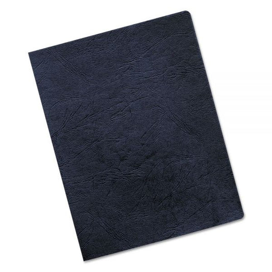 Fellowes Expressions Classic Grain Texture Presentation Covers for Binding Systems, Navy, 11.25 x 8.75, Unpunched, 200/Pack
