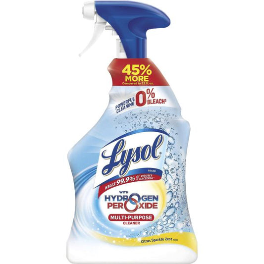 Lysol Hydrogen Peroxide Cleaner Liquid - 32 fl oz (1 quart) - Citrus ScentSpray Bottle - 1 Each