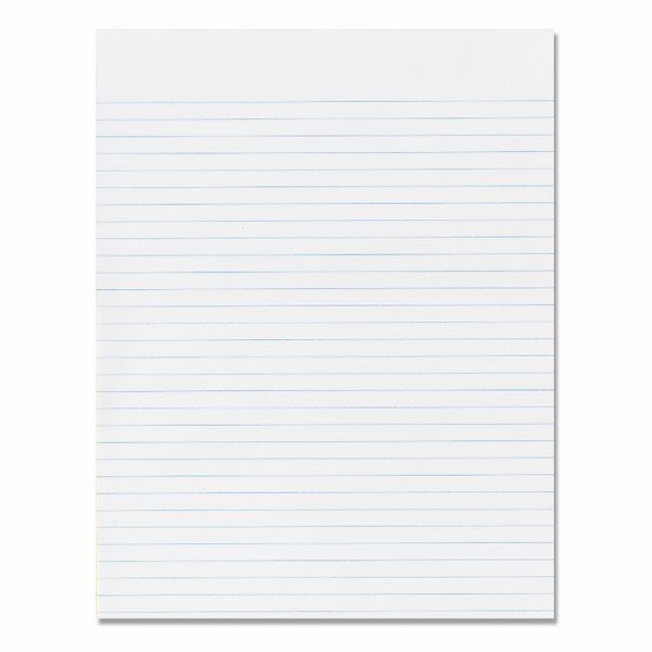 SKILCRAFT Writing Pad 100 Sheet - 16lb - Legal/Narrow Ruled - Letter 8.5" x 11" - 1 Dozen - White