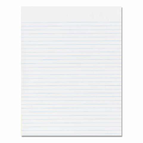 SKILCRAFT Writing Pad 100 Sheet - 16lb - Legal/Narrow Ruled - Letter 8.5" x 11" - 1 Dozen - White