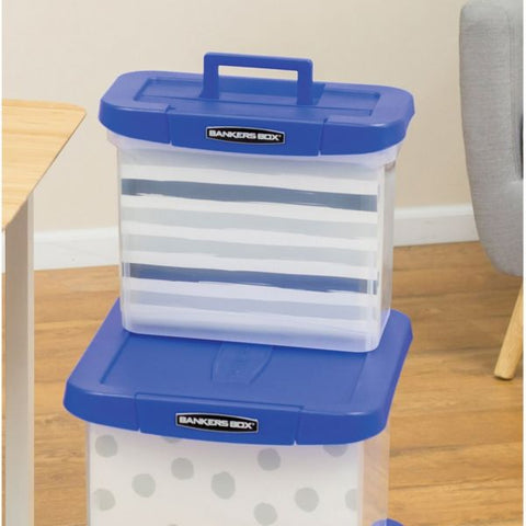 Bankers Box Heavy Duty Plastic File Storage, 14 1/4 x 8 3/5x 11, Clear