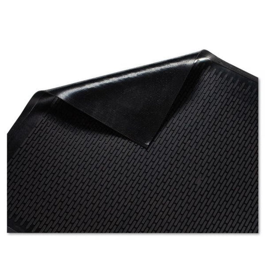 Guardian Clean Step Outdoor Rubber Scraper Mat, Polypropylene, 36 x 60, Black