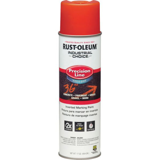 Rust-Oleum Industrial Choice Precision Line Marking Paint 17 fl oz - 1 Each - Alert Orange