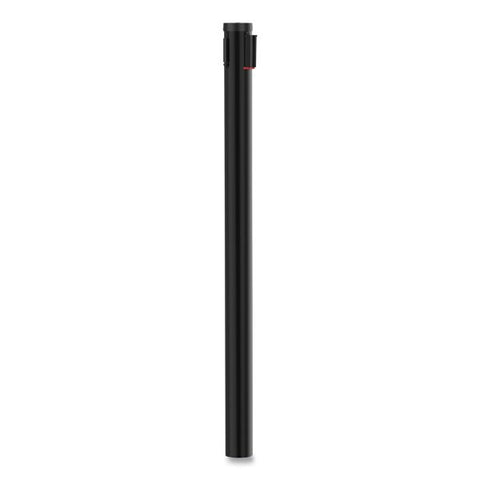 Tatco Adjusta-Tape Crowd Control Posts Only, Steel, 40" High, Black, 2/Box