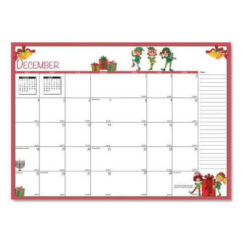 House of Doolittle Seasonal Monthly Planner, 7 x 10, 2023 Calendar 7" x 10" - Monthly - January-December - Wirebound - Leatherette - Light Blue Cover