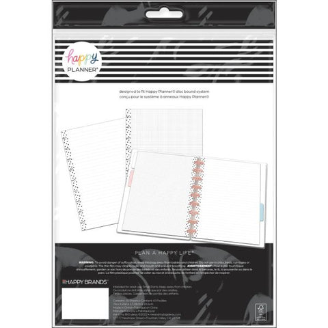 Happy Planner Classic Filler Paper, 40 Sheets, 7" x 9-1/4", Simple Dots