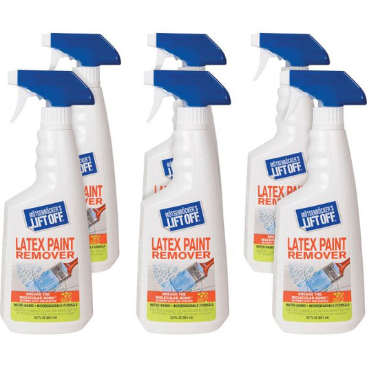 Mötsenböcker's Lift Off Latex Paint Remover Spray - 22 fl oz (0.7 quart) - 6 / Carton - White