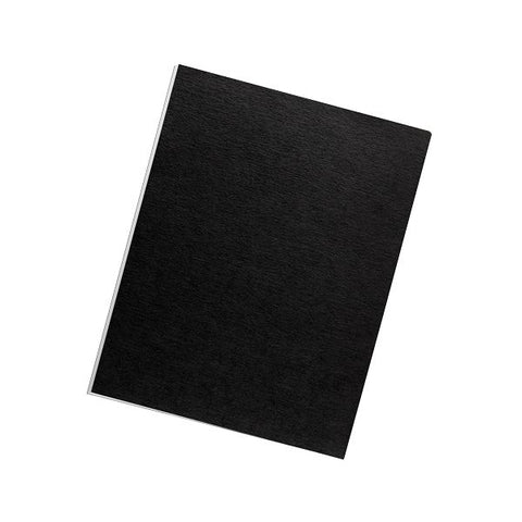 Fellowes Linen Presentation Binding Covers Letter Size - 8.5" x 11" - Black - Unpunched - Wood Pulp - 200/ Pack