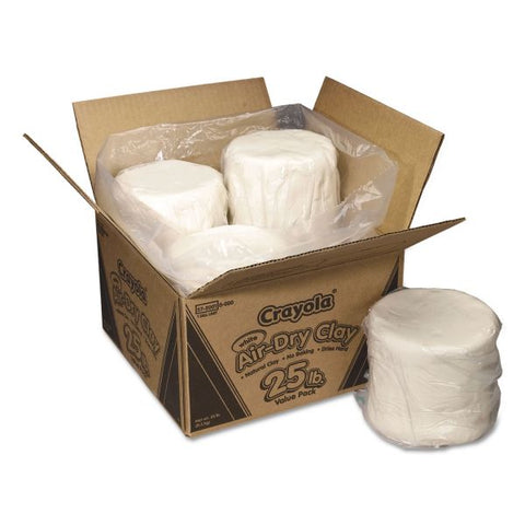 Crayola Air-Dry Clay, White, 25 lbs