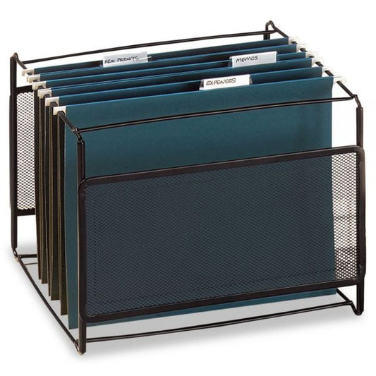 Eldon Letter Size Mesh File Frame Holder, Wire, 12 3/8 x 11 3/8 x 9 5/8, Black