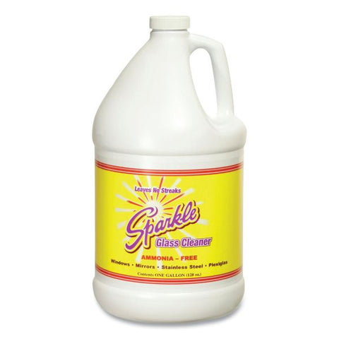 Sparkle Glass Cleaner, 1gal Bottle Refill, 4/Carton