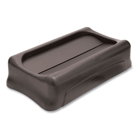 Rubbermaid Commercial Swing Top Lid for Slim Jim Waste Containers, 11.38w x 20.5d x 5h, Black