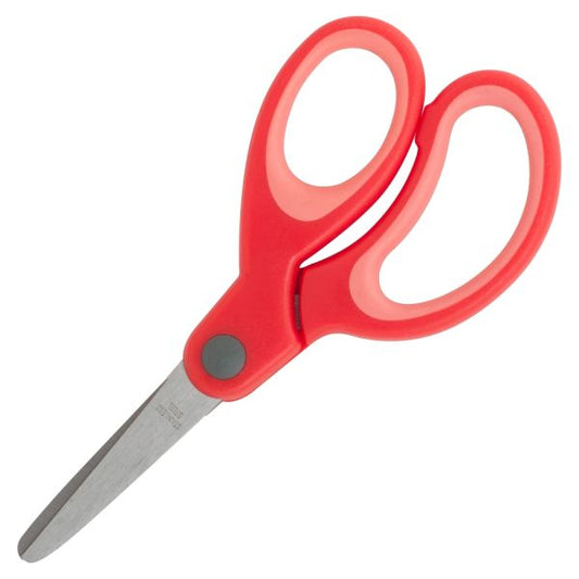 Sparco 5" Kids Scissors 5" Overall Length - Blunt Tip - Rubber - Assorted Colors - 12/ Pack