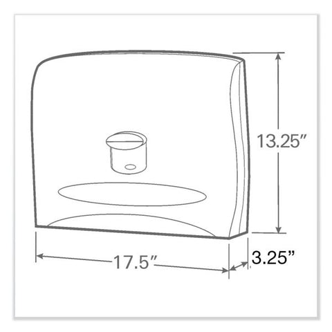 Scott Personal Seat Cover Dispenser, 17.5 x 2.25 x 13.25, White