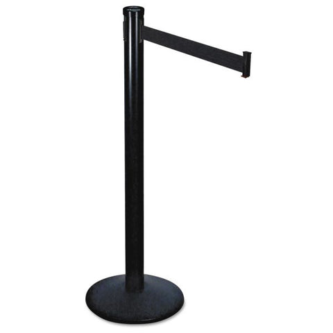 Tatco Adjusta-Tape Crowd Control Posts Only, Steel, 40" High, Black, 2/Box