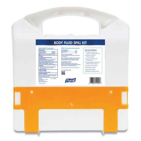 PURELL Body Fluid Spill Kit, 4.5" x 11.88" x 11.5", One Clamshell Case with 2 Single Use Refills/Carton