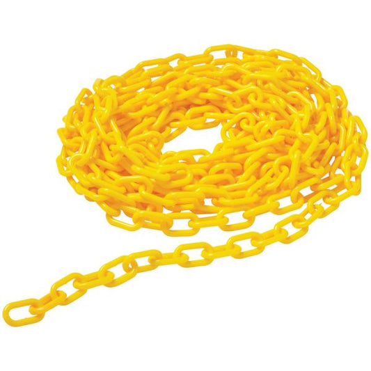 Rubbermaid Commercial Barrier Chain Chain - 20 ft Length - Yellow - 4 / Carton