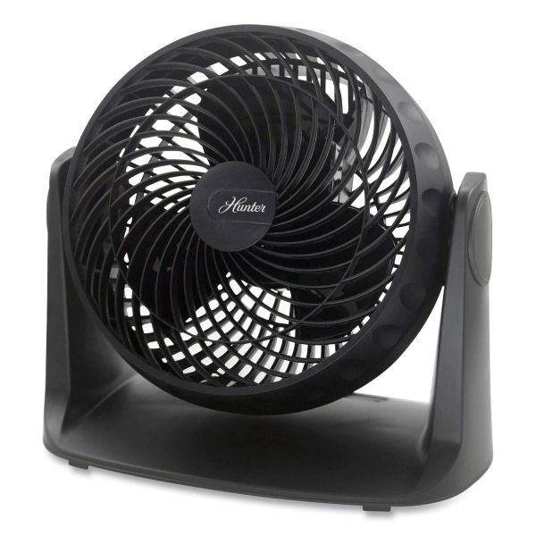 Hunter 8" Adjustable Whisper Fan, Black