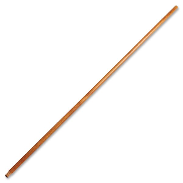 Rubbermaid Commercial Lacquered Wood Broom Handle 60" Length - 1.30" Diameter - Lacquer, Natural - Wood - 1 Each