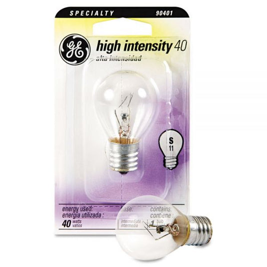 GE Incandescent S11 Appliance Light Bulb, 40 W, Clear