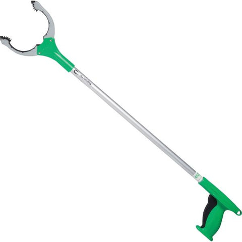 Unger Nifty Nabber Trigger-Grip Extension Arm, 32", Aluminum/Green