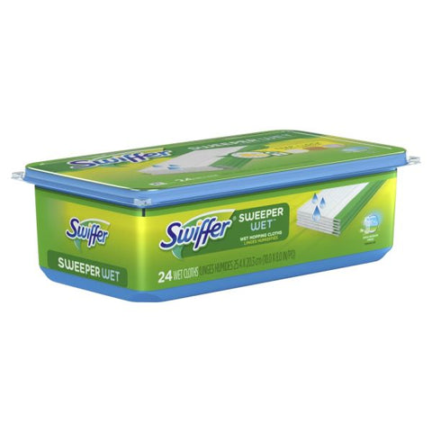 Swiffer Sweeper Wet Mopping Pad Refills, Open-Window Fresh Scent, 24 Count