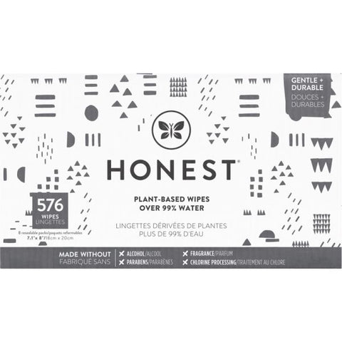 The Honest Company Honest Baby Wipes, Pattern Play, Pack Of 576 Wipes