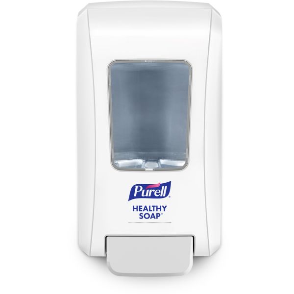 PURELL FMX-20 Foam Soap Dispenser Manual - 2.11 quart Capacity - Site Window, Locking Mechanism, Durable, Wall Mountable, Rugged - White - 6 / Carton