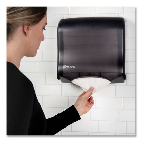 San Jamar Ultrafold Fusion C-Fold and Multifold Towel Dispenser, 11.5 x 5.5 x 11.5, Black