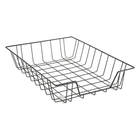 Deep Letter-Size Wire Desk Tray, Black