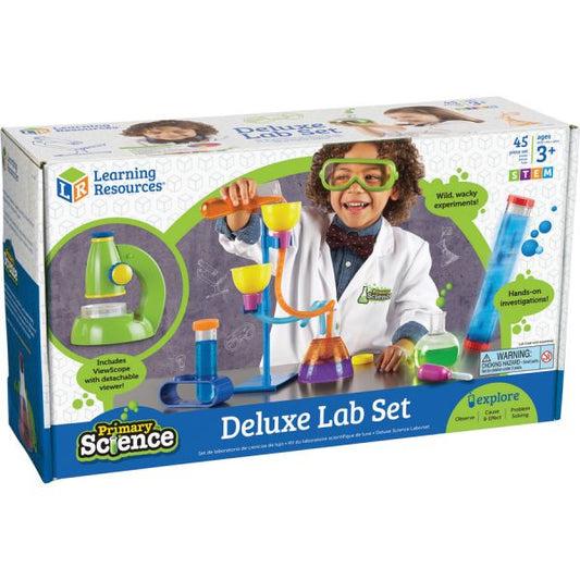 Learning Resources Age3+ Primary Science Deluxe Lab Set Theme/Subject: Learning - Skill Learning: Science Experiment, Problem Solving, Visual, Fine Motor, Direction, Sequential Thinking, Prediction - 45 Pieces - 3+ - 1 / Set