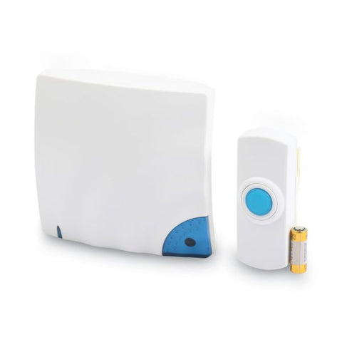 Tatco Wireless Doorbell, Battery Operated, 1.38 x 0.75 x 3.5, Bone