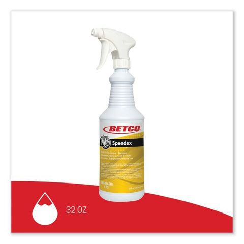 Betco Speedex Heavy Duty Cleaner/Degreaser Ready-To-Use Spray - 32 fl oz (1 quart) - Mint Scent - 1 Each - Green