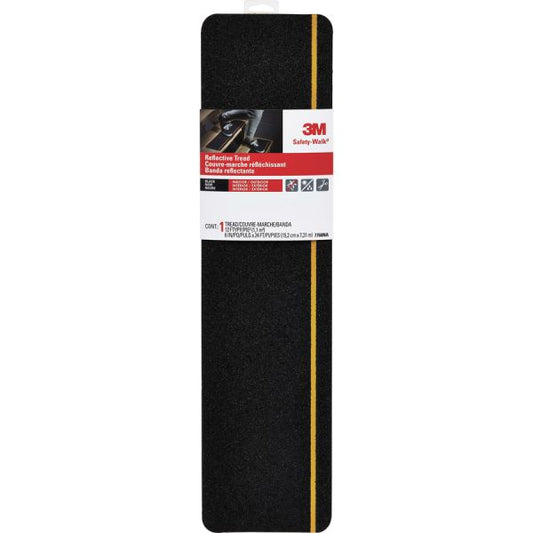 3M Safety Walk Reflective Tread 2 ft Length x 6" Width - 1 EachRoll - Black