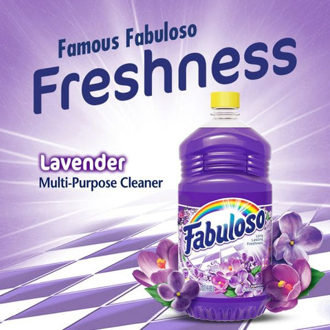 Fabuloso Multi-Purpose Cleaner 56 fl oz (1.8 quart) - Lemon Scent - 1 Bottle - Yellow