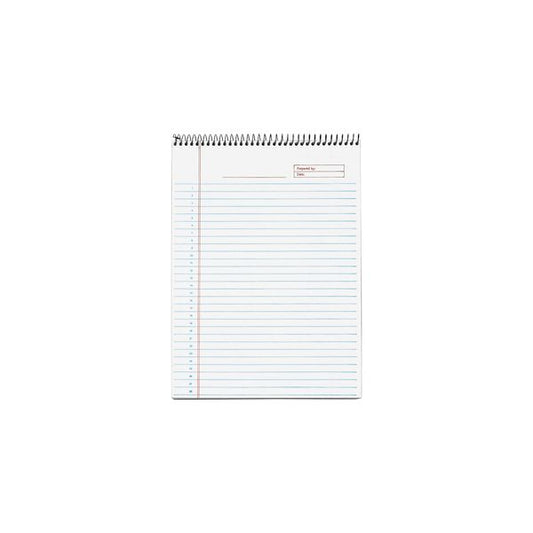 TOPS Docket Professional Wirebound Project Pads 8.50" x 11.75" - Narrow Ruled - Wire Binding - 70 Sheets - Black Cover - 1 Each