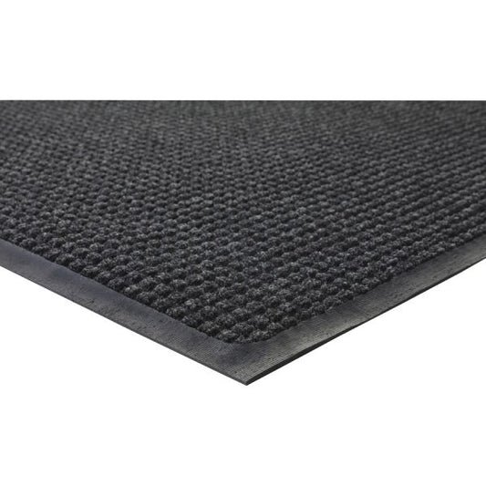 Genuine Joe Indoor Waterguard Floor Mat 36" x 60" - Rubber - Charcoal