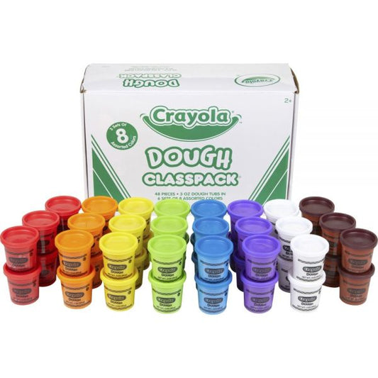 Crayola Dough Classpack Canisters, Assorted Colors, Pack Of 48 Canisters