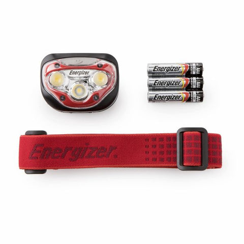 Energizer LED Headlight, 3 AAA Batteries (Included), Red