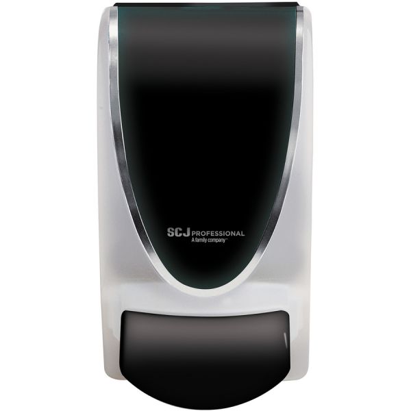 SC Johnson Manual Soap Dispenser Manual - 1.06 quart Capacity - Durable, Antimicrobial, Anti-bacterial - Black - 1Each