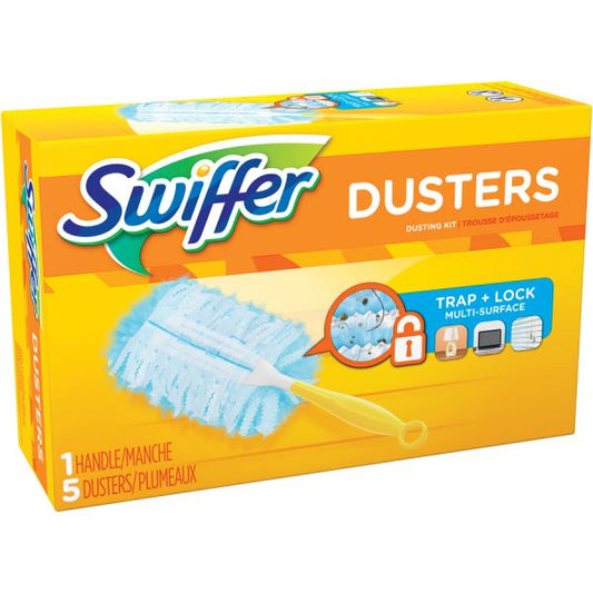 Swiffer Unscented Duster Kit Kit Includes: 1 Handle & 5 Duster Refills