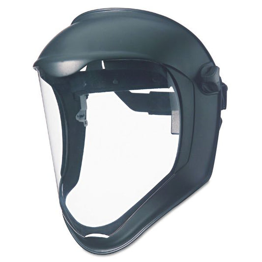 Honeywell Uvex Bionic Face Shield, Matte Black Frame, Clear Lens