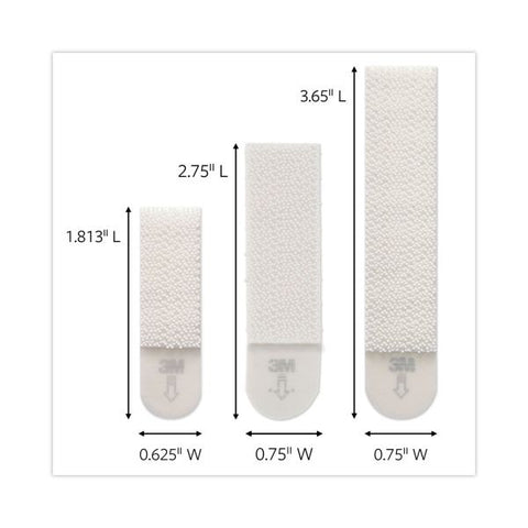 Command Picture Hanging Strips Big Pack, Removable, (4) Small, (6) Medium, (8) Large, White, 18 Pairs/Pack