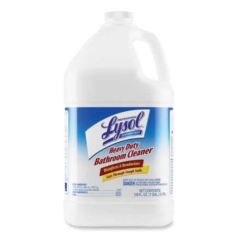 Professional LYSOL Brand Disinfectant Heavy-Duty Bathroom Cleaner Concentrate, 1 gal Bottle, 4/Carton