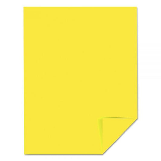 Astrobrights Color Paper, 24 lb, 8 1/2 x 11, Lift-Off Lemon, 500 Sheets/Ream