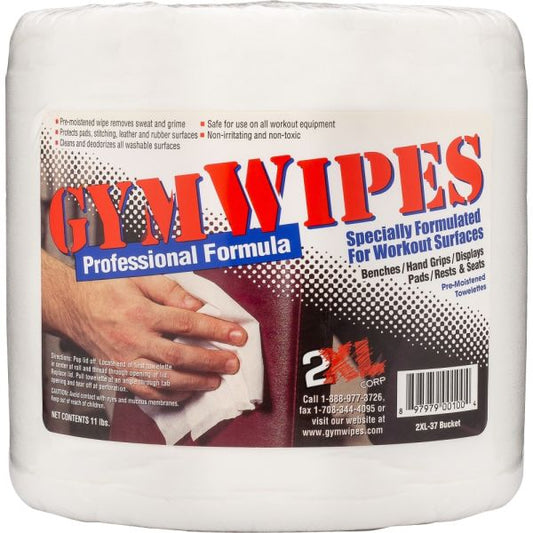 2XL Gym Wipes Professional, 6 x 8, Unscented, 700/Pack, 4 Packs/Carton