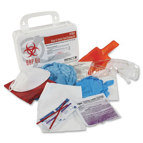 ProGuard Blood/Bodily Fluid Cleanup Kit 6" Height x 12" Width x 3" Depth Length - Plastic Case - 1 Each