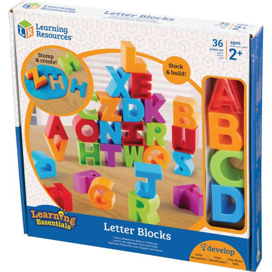 Learning Resources Letter Blocks Theme/Subject: Learning - Skill Learning: Visual, Letter Recognition, Alphabetical Order, Color Identification, Word Building, Fine Motor, Eye-hand Coordination, Tactile Discrimination - 2 Year & Up - Multi