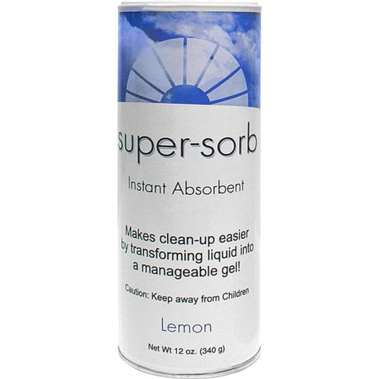 Medline Super-sorb Instant Clean-up Absorber Lemon - 6/Carton - White, Blue