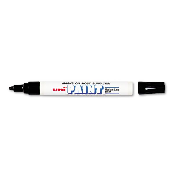 Sanford uni-Paint Permanent Marker, Medium Bullet Tip, Black